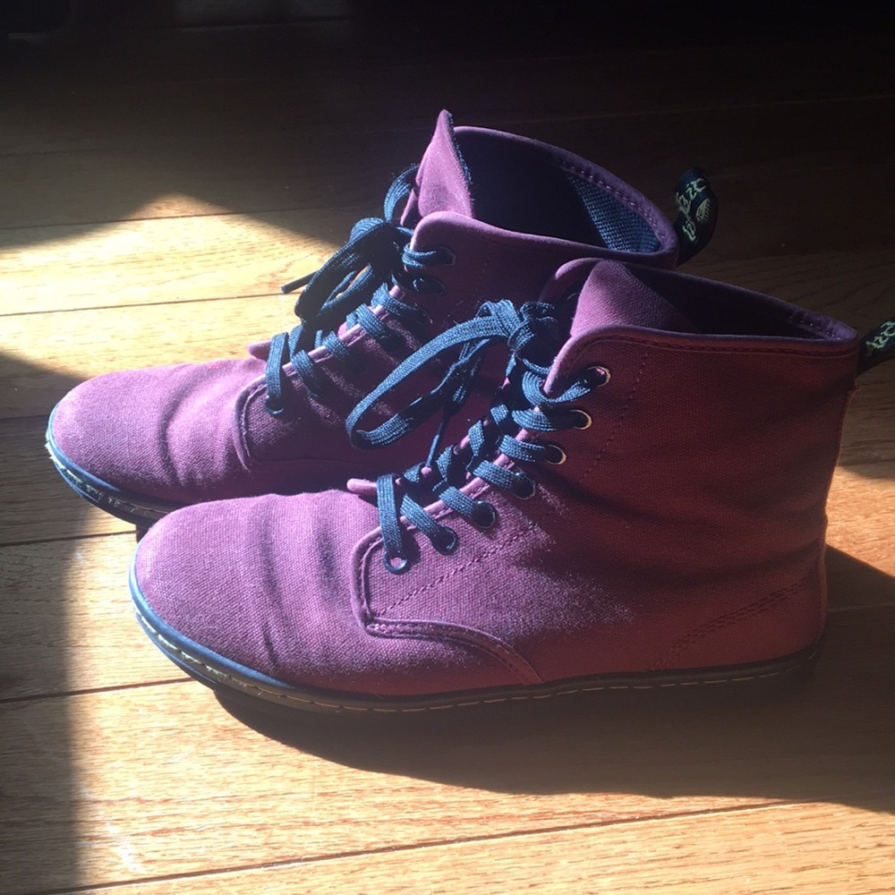 Burgundy doc martens